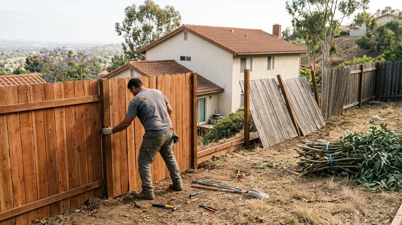 Storm Damage Fence Repair Anaheim
